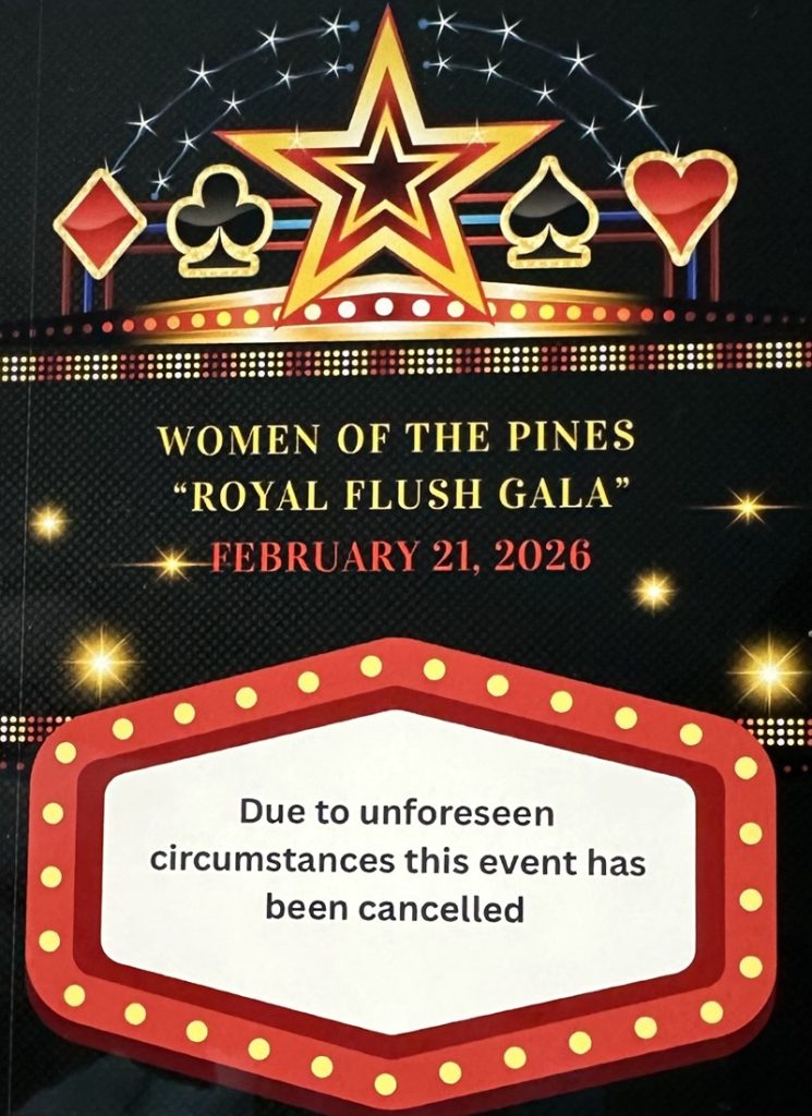 Royal Gala Cancellation